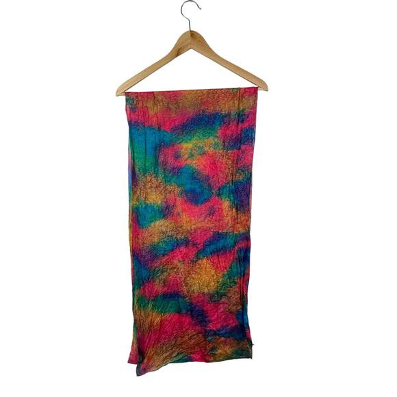 Harper & Kent Hand-Dyed Rainbow Silk Scarf - Picture 5 of 5